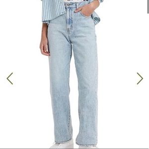 Levis high straight jeans